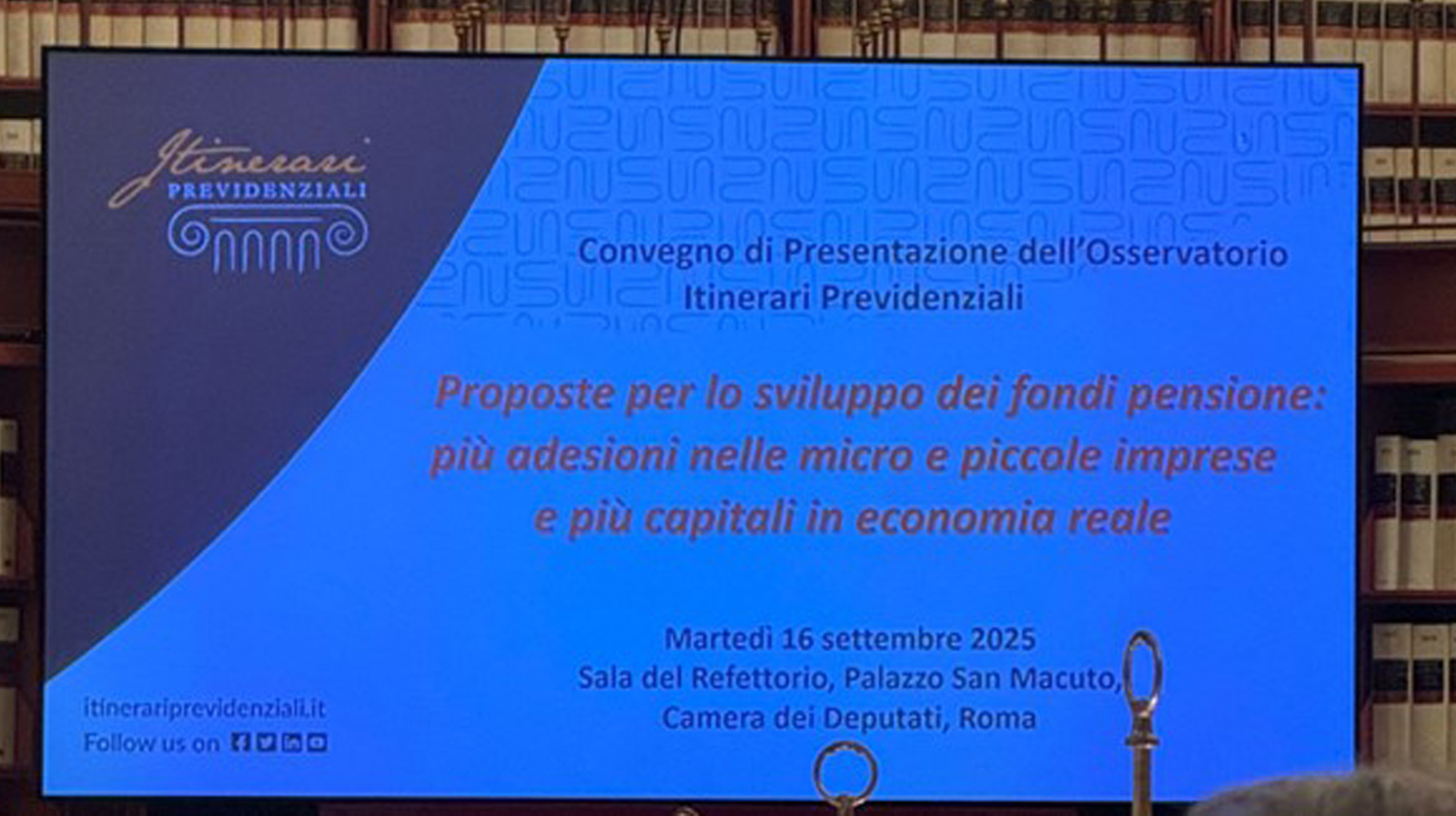 previndapi al convegno sui fondi pensione organizzato da itinerari previdenziali